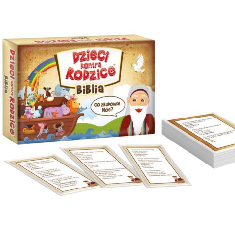 GRA EDUKACYJNA "DZIECI KONTRA RODZICE. BIBLIA" KARTY Z PYTANIAMI RELIGIA KANGUR GRA EDUKACYJNA "DZIECI KONTRA RODZICE. BIBLIA" KARTY Z PYTANIAMI RELIGIA KANGUR