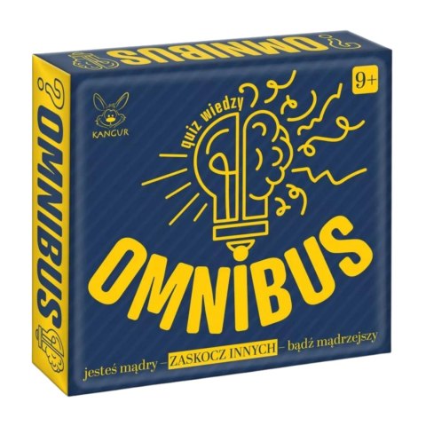 GRA EDUKACYJNA "OMNIBUS" QUIZ WIEDZY KARTY ŻETONY 2 POZIOMY TRUDNOŚCI KANGUR GRA EDUKACYJNA "OMNIBUS" QUIZ WIEDZY KARTY ŻETONY 2 POZIOMY TRUDNOŚCI KANGUR