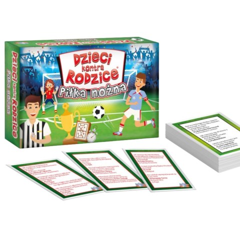 GRA RODZINNA "DZIECI KONTRA RODZICE. PIŁKA NOŻNA" KART Z PYTANIAMI KANGUR GRA RODZINNA "DZIECI KONTRA RODZICE. PIŁKA NOŻNA" KART Z PYTANIAMI KANGUR