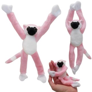 MAGNES PLUSZOWY NA LODÓWKĘ RÓŻOWY LEMUR ZWIERZĄTKO MASKOTKA MIŚ Z MAGNESAMI STAWSCY