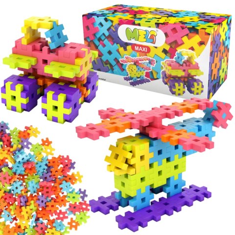 ZESTAW KLOCKÓW KONSTRUKCYJNYCH MAXI 100 ELEMENTÓW DUŻE KLOCKI PUZZLE MELI ZESTAW KLOCKÓW KONSTRUKCYJNYCH MAXI 100 ELEMENTÓW DUŻE KLOCKI PUZZLE MELI