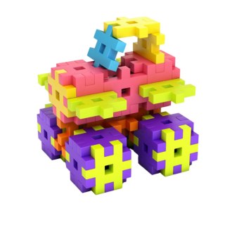 ZESTAW KLOCKÓW KONSTRUKCYJNYCH MAXI 100 ELEMENTÓW DUŻE KLOCKI PUZZLE MELI