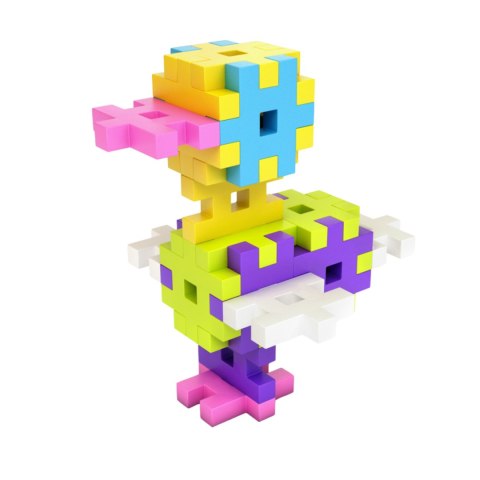 ZESTAW KLOCKÓW KONSTRUKCYJNYCH MAXI PINK 50 ELEMENTÓW DUŻE KLOCKI PUZZLE MELI