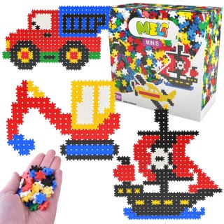 ZESTAW KLOCKÓW KONSTRUKCYJNYCH MINIS 1200 ELEMENTÓW PUZZLE INSTRUKCJA MELI