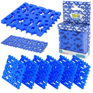 ZESTAW KLOCKÓW PŁYTEK KONSTRUKCYJNYCH BASIC BASEPLATE BLUE 6 ELEMENTÓW MELI