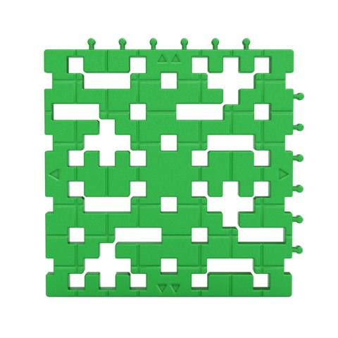 ZESTAW KLOCKÓW PŁYTEK KONSTRUKCYJNYCH BASIC BASEPLATE GREEN 6 ELEMENTÓW MELI