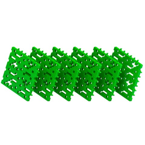 ZESTAW KLOCKÓW PŁYTEK KONSTRUKCYJNYCH BASIC BASEPLATE GREEN 6 ELEMENTÓW MELI