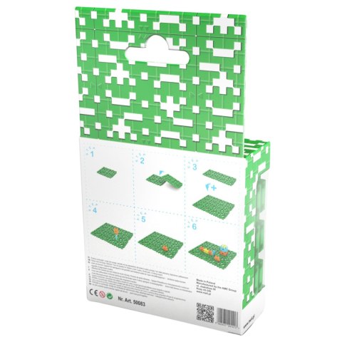 ZESTAW KLOCKÓW PŁYTEK KONSTRUKCYJNYCH BASIC BASEPLATE GREEN 6 ELEMENTÓW MELI