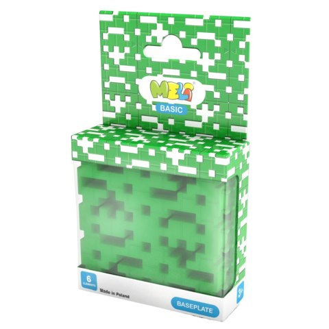 ZESTAW KLOCKÓW PŁYTEK KONSTRUKCYJNYCH BASIC BASEPLATE GREEN 6 ELEMENTÓW MELI