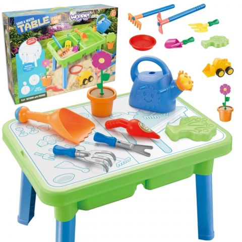 WOOPIE Stolik Wodny 2w1 Piaskownica 13 Akc. Woopie WOOPIE Stolik Wodny 2w1 Piaskownica 13 Akc. Woopie