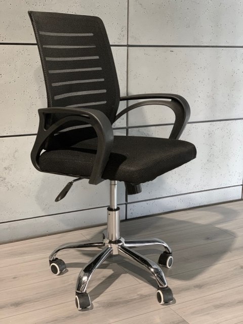 Fotel obrotowy do biurka ARNO BLACK MESH Lugano