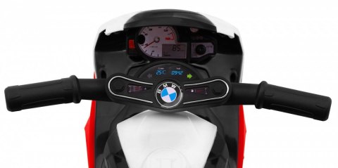 Motor BMW S1000 RR Mini na akumulator dla dzieci Czerwony + 3 koła + Dźwięki + LED Ramiz