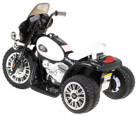 Motorek Chopper na akumulator dla dzieci Czarny + 3 koła + Dźwięki + Światła LED Ramiz Motorek Chopper na akumulator dla dzieci Czarny + 3 koła + Dźwięki + Światła LED Ramiz