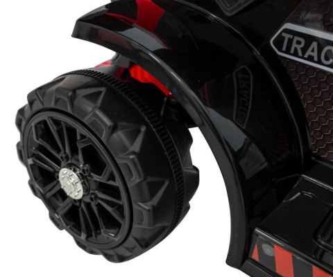 Traktor Spychacz G320 dla najmłodszych dzieci Czerwony + Ruchoma łyżka + Melodie + Klakson + Światła LED Ramiz