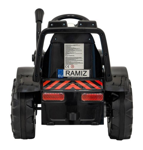 Traktor Spychacz G320 dla najmłodszych dzieci Niebieski + Ruchoma łyżka + Melodie + Klakson + Światła LED Ramiz