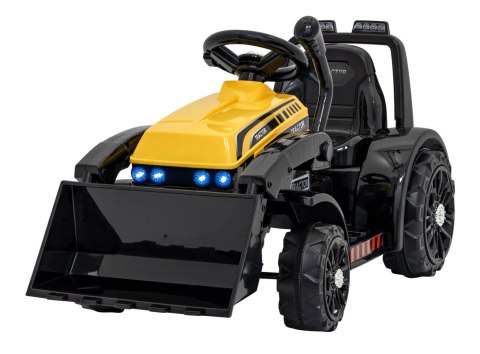 Traktor Spychacz G320 dla najmłodszych dzieci Żółty + Ruchoma łyżka + Melodie + Klakson + Światła LED Ramiz