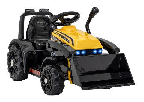Traktor Spychacz G320 dla najmłodszych dzieci Żółty + Ruchoma łyżka + Melodie + Klakson + Światła LED Ramiz