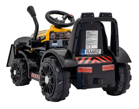 Traktor Spychacz G320 dla najmłodszych dzieci Żółty + Ruchoma łyżka + Melodie + Klakson + Światła LED Ramiz