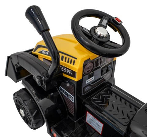 Traktor Spychacz G320 dla najmłodszych dzieci Żółty + Ruchoma łyżka + Melodie + Klakson + Światła LED Ramiz