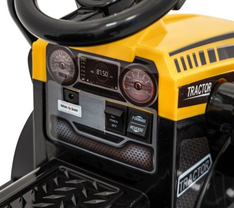 Traktor Spychacz G320 dla najmłodszych dzieci Żółty + Ruchoma łyżka + Melodie + Klakson + Światła LED Ramiz
