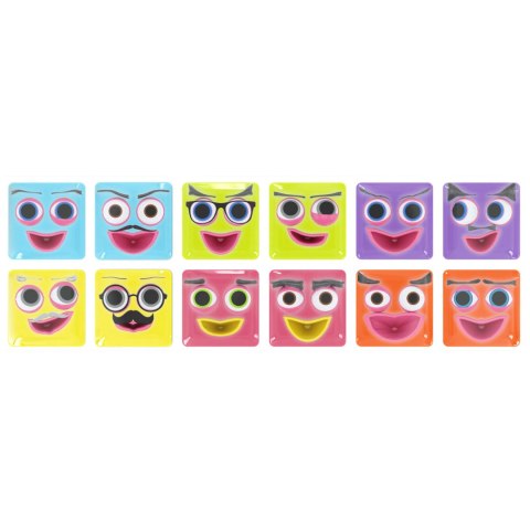 Zestaw Klocków Figurek Emoti Happy 12 Elementów Naklejki Buźki Klocki Meli Meli Zestaw Klocków Figurek Emoti Happy 12 Elementów Naklejki Buźki Klocki Meli Meli