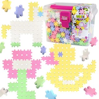 Zestaw Klocków Konstrukcyjnych 1100 Sztuk Minis Pastel Travel Box Puzzle Meli