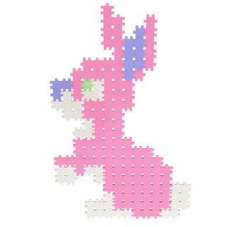 Zestaw Klocków Konstrukcyjnych 1100 Sztuk Minis Pastel Travel Box Puzzle Meli