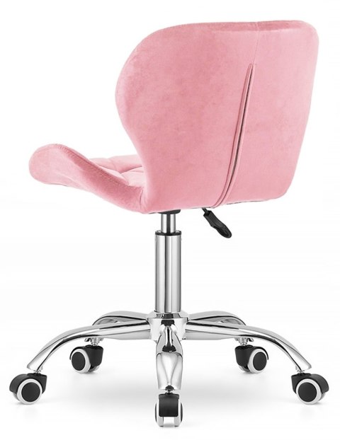 Krzesło obrotowe VASTO OFFICE VELVET PINK Lugano