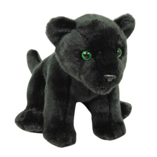 Maskotka Czarna Pantera Siedząca Pluszak 25cm Miękka Przytulanka Miś DUBI