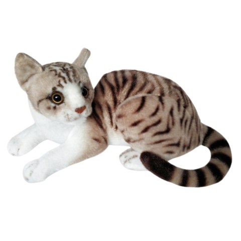 Maskotka Kot Biało-Szary Siedzący Pluszak 30cm Miękka Przytulanka Miś Kotek DUBI Maskotka Kot Biało-Szary Siedzący Pluszak 30cm Miękka Przytulanka Miś Kotek DUBI