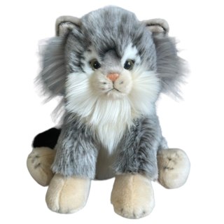 Maskotka Kot Manul Siedzący Pluszak 28cm Miękka Przytulanka Miś Kotek DUBI