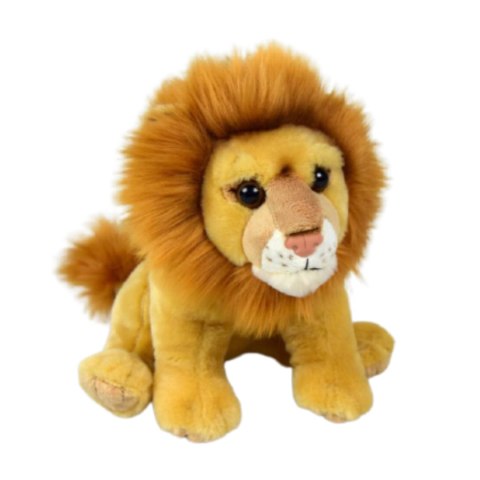 Maskotka Lew Siedzący Pluszak 20cm Miękka Przytulanka Miś Zwierzątko DUBI