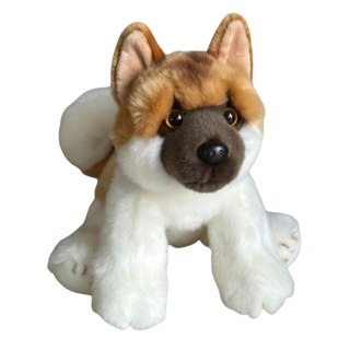 Maskotka Pies Akita Siedzący Pluszak 28cm Miękka Przytulanka Miś Piesek DUBI