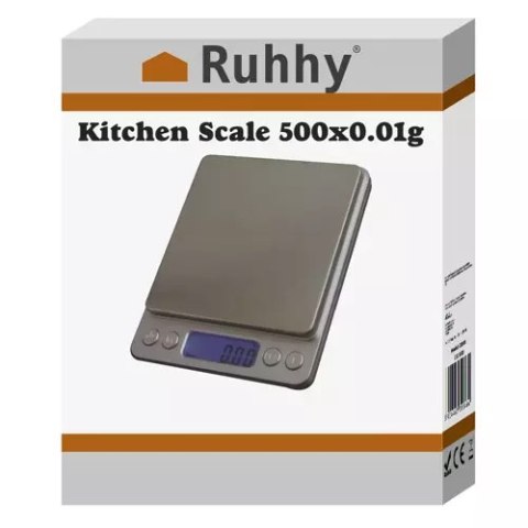 Waga kuchenna 500x0,01g Ruhhy 19899 Waga kuchenna 500x0,01g Ruhhy 19899